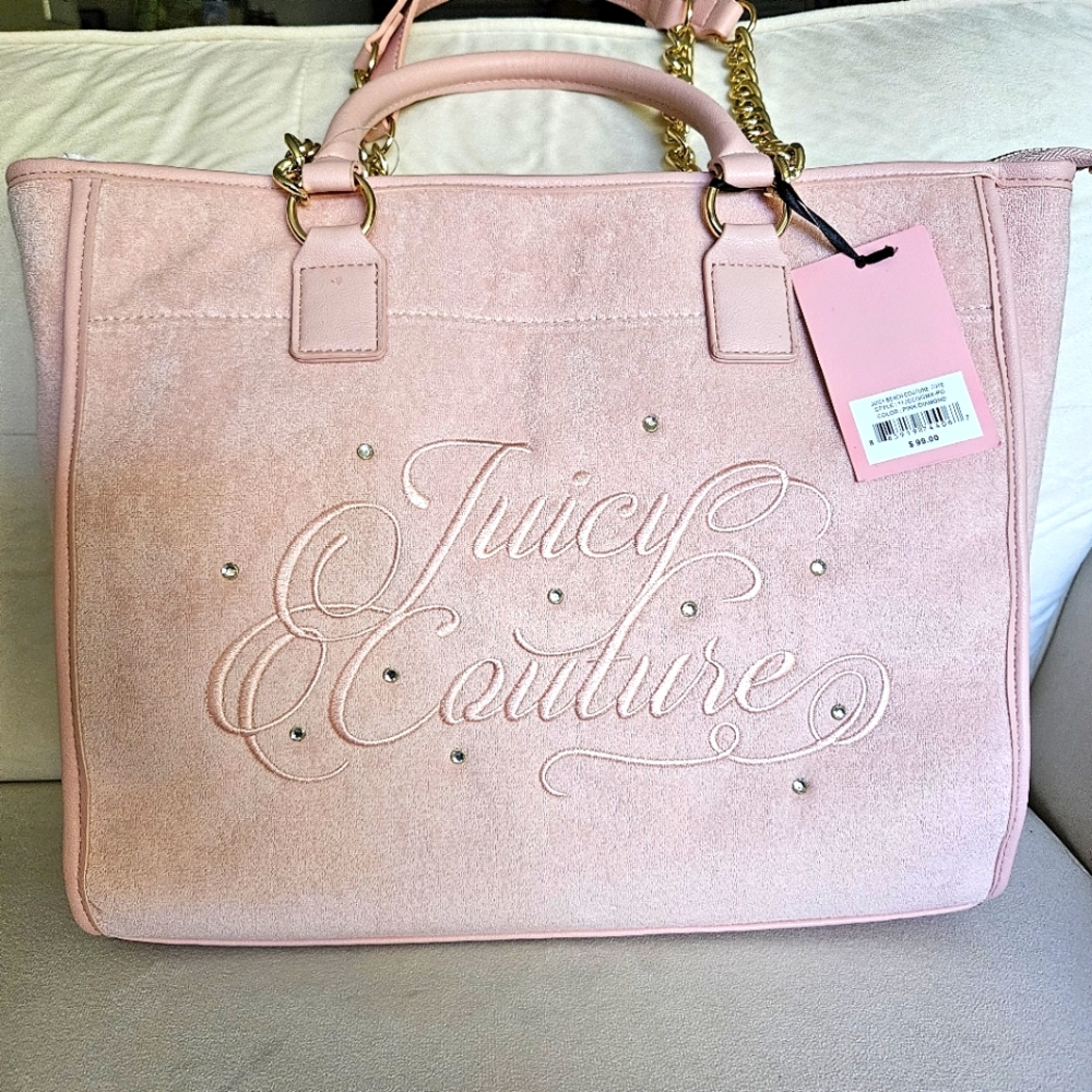 Juicy Couture Beach Couture Pink Tote Bag in Pink Diamond